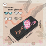 Bird Diamond Art Eyeglasses Case Kits for Adults Small Gem Art Paint by Diamonds Dots DIY for Beginner Women Suitable for Storing and Protecting Glasses - Gambar 4