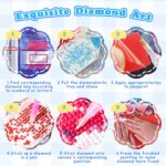 Landscape 6PCS Diamond Painting Kits for Adults Full Round Drill for Adults Beginner DIY Craft Gifts Home Wall Decoration 11.8x15.7 Inches - Gambar 2