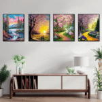 Landscape 6PCS Diamond Painting Kits for Adults Full Round Drill for Adults Beginner DIY Craft Gifts Home Wall Decoration 11.8x15.7 Inches - Image 5