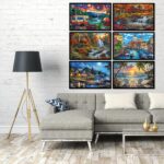 Pintura com diamantes/Kits de arte com diamantes/Arte com pedras preciosas faça você mesmo/Artesanato - Imagem 5