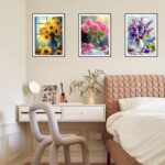 Flower Style 6PCS Diamond Painting Kits for Adults Full Round Drill for Adults Beginner DIY Craft Gifts Home Wall Decoration 11.8x15.7 Inches - obrazek 6