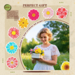 8PCS Flower Diamond Art Coasters Small Diamond Painting Kits for Adults Beginners Women Gem Art Coasters with Holder Funny DIY Crafts for Home Decor - Image 5