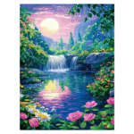 Landscape Style Diamond Painting Kits for Adults Full Round Drill for Adults Beginner DIY Craft Gifts Home Wall Decoration 11.8x15.7 Inches