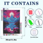 Landscape Style Diamond Painting Kits for Adults Full Round Drill for Adults Beginner DIY Craft Gifts Home Wall Decoration 11.8x15.7 Inches - Image 3