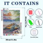 Landscape Style Diamond Painting Kits for Adults Full Round Drill for Adults Beginner DIY Craft Gifts Home Wall Decoration 11.8x15.7 Inches - Image 3