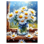 Flower Diamond Painting Kits for Adults Full Round Drill for Adults Beginner DIY Craft Gifts Home Wall Decoration 11.8x15.7 Inches