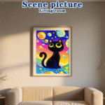 Cat Style Diamond Painting Kits for Adults Full Round Drill for Adults Beginner DIY Craft Gifts Home Wall Decoration 11.8x15.7 Inches - Image 6