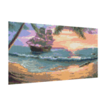 Landscape Large Diamond Painting Kits for Adults Easy DIY 5D Round Full Drill Diamond Dot Art and Craft for Beginners Home Wall Decor 27.5 X 15.7 Inches - immagine 2