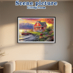 Landscape Large Diamond Painting Kits for Adults Easy DIY 5D Round Full Drill Diamond Dot Art and Craft for Beginners Home Wall Decor 27.5 X 15.7 Inches - Imagen 6