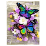 Butterfly Style Diamond Painting Kits for Adults Full Round Drill for Adults Beginner DIY Craft Gifts Home Wall Decoration 11.8x15.7 Inches