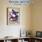 Butterfly Style Diamond Painting Kits for Adults Full Round Drill for Adults Beginner DIY Craft Gifts Home Wall Decoration 11.8x15.7 Inches - Image 5