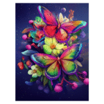 Flower Diamond Painting Kits for Adults Full Round Drill for Adults Beginner DIY Craft Gifts Home Wall Decoration 11.8x15.7 Inches