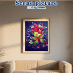 Flower Diamond Painting Kits for Adults Full Round Drill for Adults Beginner DIY Craft Gifts Home Wall Decoration 11.8x15.7 Inches - Image 6