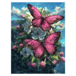 Butterfly Style Diamond Painting Kits for Adults Full Round Drill for Adults Beginner DIY Craft Gifts Home Wall Decoration 11.8x15.7 Inches