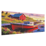 Landscape Large Diamond Painting Kits for Adults Easy DIY 5D Round Full Drill Diamond Dot Art and Craft for Beginners Home Wall Decor 27.5 X 15.7 Inches - immagine 2