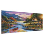 Landscape Large Diamond Painting Kits for Adults Easy DIY 5D Round Full Drill Diamond Dot Art and Craft for Beginners Home Wall Decor 27.5 X 15.7 Inches - Image 2