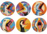 6 PCS Diamond Art Coasters Kits, Small Diamond Painting Coasters, Fall Diamond Art Kits for Adults Beginners, Arts and Crafts Supplies Item Sets Not with Holder Duck Style