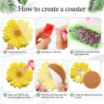6 PCS Flower Diamond Painting Coaster Set - Small Diamond Painting Coasters Kit for Beginners and Adults - Art Craft Supplies Item – Bild 3