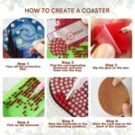 6 PCS Small Diamond Art Coasters Kits, Diamond Painting Coasters, Fall Diamond Art Kits for Adults Beginners, Arts and Crafts Item Sets with Holder for Drinks Landscape - Image 3