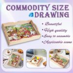 Diamond Art Kits for Adults Wooden Serving Trays with Handles, 5D Diamond Painting Big Gem Arts and Craft Gifts Trays Decor Gift Home Decor 7.8x11.8 Inches Dog A - immagine 4
