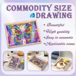 Diamond Art Kits for Adults Wooden Serving Trays with Handles, 5D Diamond Painting Big Gem Arts and Craft Gifts Trays Decor Gift Home Decor 12.2x16.1 Inches Butterfly B - Image 4
