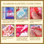Abstract Diamond Painting Kits for Adults Full Round Drill for Adults Beginner DIY Craft Gifts Home Wall Decoration 11.8x15.7 Inches - Imagen 4