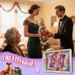 Diamond Art Kits for Adults Wooden Serving Trays with Handles, 5D Diamond Painting Big Gem Arts and Craft Gifts Trays Decor Gift Home Decor 9.8x13.8 Inches Mandala - Imagen 5