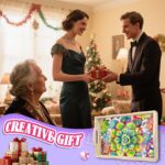 Diamond Art Kits for Adults Wooden Serving Trays with Handles, 5D Diamond Painting Big Gem Arts and Craft Gifts Trays Decor Gift Home Decor 7.8x11.8 Inches - Afbeelding 5