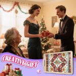 Diamond Art Kits for Adults Wooden Serving Trays with Handles, 5D Diamond Painting Big Gem Arts and Craft Gifts Trays Decor Gift Home Decor 12.2x16.1 Inches Bohemia B – Bild 5