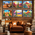 Landscape 6PCS Diamond Painting Kits for Adults Full Round Drill for Adults Beginner DIY Craft Gifts Home Wall Decoration 11.8x15.7 Inches - immagine 5