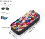 Flower Diamond Art Eyeglasses Case Kits for Adults Small Gem Art Paint by Diamonds Dots DIY for Beginner Women Suitable for Storing and Protecting Glasses - Imagen 4