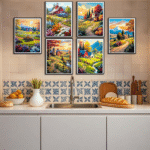 Landscape 6PCS Diamond Painting Kits for Adults Full Round Drill for Adults Beginner DIY Craft Gifts Home Wall Decoration 11.8x15.7 Inches - obrazek 6