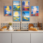 Landscape 6PCS Diamond Painting Kits for Adults Full Round Drill for Adults Beginner DIY Craft Gifts Home Wall Decoration 11.8x15.7 Inches - immagine 6