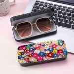 Flower Diamond Art Eyeglasses Case Kits for Adults Small Gem Art Paint by Diamonds Dots DIY for Beginner Women Suitable for Storing and Protecting Glasses - Imagen 5