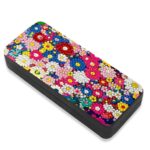 Flower Diamond Art Eyeglasses Case Kits for Adults Small Gem Art Paint by Diamonds Dots DIY for Beginner Women Suitable for Storing and Protecting Glasses