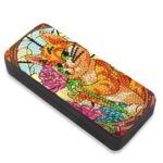 Cat Diamond Art Eyeglasses Case Kits for Adults Small Gem Art Paint by Diamonds Dots DIY for Beginner Women Suitable for Storing and Protecting Glasses