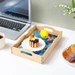 Diamond Art Kits for Adults Wooden Serving Trays with Handles, 5D Diamond Painting Big Gem Arts and Craft Gifts Trays Decor Gift Home Decor 7.8x11.8 Inches Turtle A — изображение 7