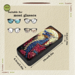 Diamond Art Eyeglasses Case Kits for Adults Small Gem Art Paint by Diamonds Dots DIY for Beginner Women Suitable for Storing and Protecting Glasses - Image 2