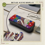 Diamond Art Eyeglasses Case Kits for Adults Small Gem Art Paint by Diamonds Dots DIY for Beginner Women Suitable for Storing and Protecting Glasses - Image 5