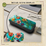 Flower Diamond Art Eyeglasses Case Kits for Adults Small Gem Art Paint by Diamonds Dots DIY for Beginner Women Suitable for Storing and Protecting Glasses – Bild 5