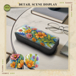 Flower Diamond Art Eyeglasses Case Kits for Adults Small Gem Art Paint by Diamonds Dots DIY for Beginner Women Suitable for Storing and Protecting Glasses – Bild 5