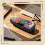 Flower Diamond Art Eyeglasses Case Kits for Adults Small Gem Art Paint by Diamonds Dots DIY for Beginner Women Suitable for Storing and Protecting Glasses - Image 6