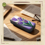 Flower Diamond Art Eyeglasses Case Kits for Adults Small Gem Art Paint by Diamonds Dots DIY for Beginner Women Suitable for Storing and Protecting Glasses – Bild 6