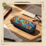 Flower Diamond Art Eyeglasses Case Kits for Adults Small Gem Art Paint by Diamonds Dots DIY for Beginner Women Suitable for Storing and Protecting Glasses - Image 6