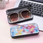 Abstract Diamond Art Eyeglasses Case Kits for Adults Small Gem Art Paint by Diamonds Dots DIY for Beginner Women Suitable for Storing and Protecting Glasses - obrazek 5