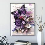 Butterfly Style Diamond Painting Kits for Adults Full Round Drill for Adults Beginner DIY Craft Gifts Home Wall Decoration 11.8x15.7 Inches - Image 3