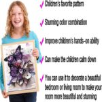 Butterfly Style Diamond Painting Kits for Adults Full Round Drill for Adults Beginner DIY Craft Gifts Home Wall Decoration 11.8x15.7 Inches - Image 4