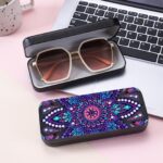 Mandala Diamond Art Eyeglasses Case Kits for Adults Small Gem Art Paint by Diamonds Dots DIY for Beginner Women Suitable for Storing and Protecting Glasses – Image 3