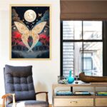 Butterfly Style Diamond Painting Kits for Adults Full Round Drill for Adults Beginner DIY Craft Gifts Home Wall Decoration 11.8x15.7 Inches - Gambar 5