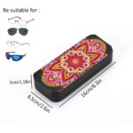 Mandala Diamond Art Eyeglasses Case Kits for Adults Small Gem Art Paint by Diamonds Dots DIY for Beginner Women Suitable for Storing and Protecting Glasses - immagine 5
